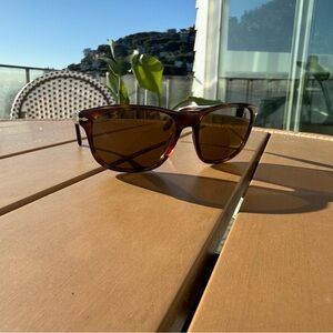 Persol Brown Tortoiseshell Polarized Sunglasses